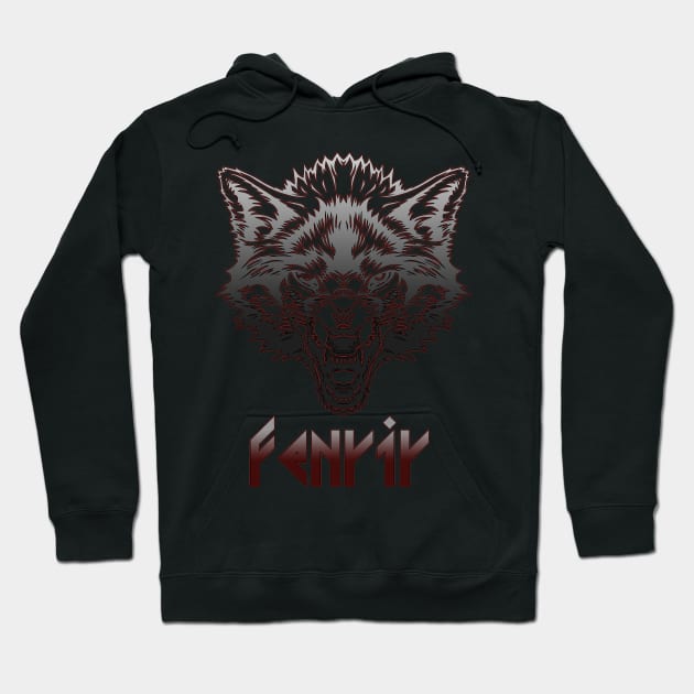 Fenrir Viking Wolf  Norse mythology Hoodie by KrasiStaleva